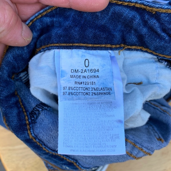 ✨MACHINE LOW RISE DISTRESSED SKINNY JEAN 0/25 - Picture 7 of 8